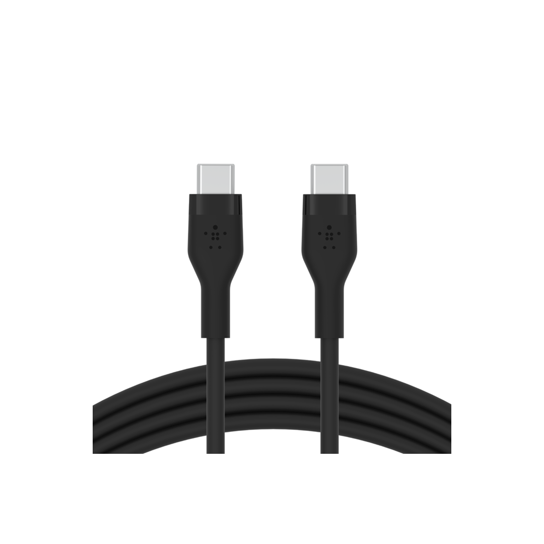 Belkin BoostCharge Flex USB-C to USB-C Cable 60W 3M - Black in Qatar Belkin BoostCharge Flex USB-C to USB-C Cable 60W 3M - Black in Qatar